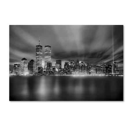 Mike Jones Photo 'Nyc Wtc Skyline Finished' Canvas Art,22x32